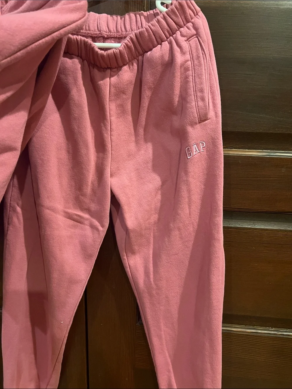 GAP Pink Fleece Hoodie and Joggers Set